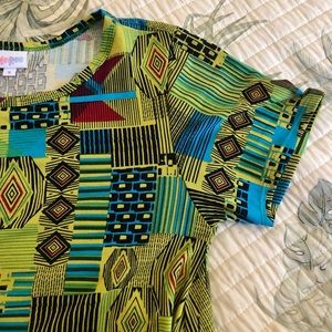 Size S LuLaRoe print dress